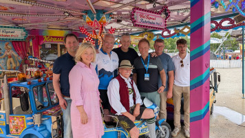 Zusammen mit meinen Kollegen Andreas Lenz, Thomas Huber, Robert Niedergesäß, Uli Proske und Innenminister Joachim Herrmann