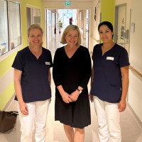Hier zu sehen mit Frau Dr. med. Spranger und Frau Kukolj.